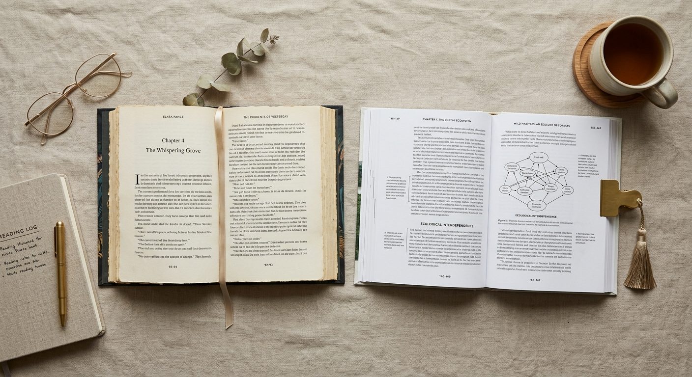 Skönlitteratur kontra fackbok: val och läsfördelar